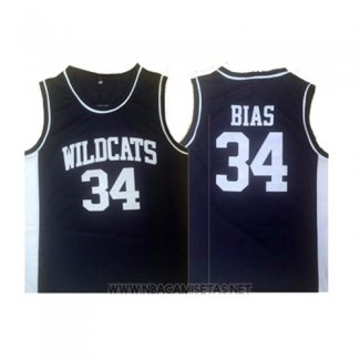 Camiseta Wildcats Len Bias NO 34 Negro