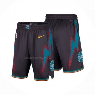 Pantalone Detroit Pistons Ciudad 2025-26 Negro