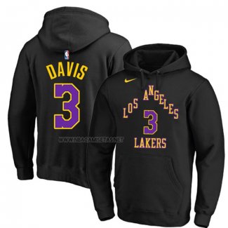 Sudaderas con Capucha Los Angeles Lakers Anthony Davis Ciudad 2023-24 Negro