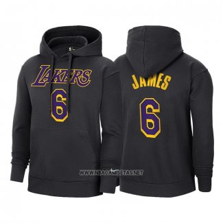 Sudaderas con Capucha Los Angeles Lakers LeBron James Earned Negro