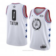 Camiseta All Star 2019 Boston Celtics Jayson Tatum NO 0 Blanco