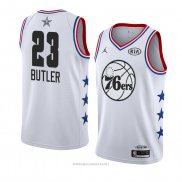 Camiseta All Star 2019 Philadelphia 76ers Jimmy Butler NO 23 Blanco