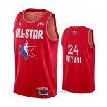 Camiseta All Star 2020 Los Angeles Lakers Kobe Bryant NO 24 Rojo