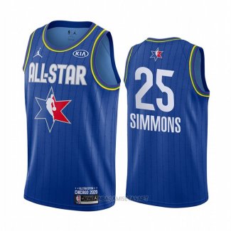 Camiseta All Star 2020 Philadelphia 76ers Ben Simmons NO 25 Azul