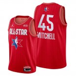Camiseta All Star 2020 Utah Jazz Donovan Mitchell NO 45 Rojo