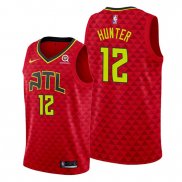Camiseta Atlanta Hawks De'andre Hunter NO 12 Statement Rojo