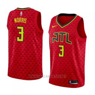 Camiseta Atlanta Hawks Jaylen Morris NO 3 Statement 2018 Rojo