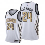 Camiseta Atlanta Hawks Kent Bazemore NO 24 Ciudad Edition Blanco