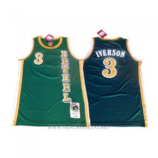 Camiseta Bethel Allen Iverson NO 3 Verde