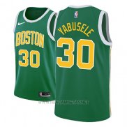 Camiseta Boston Celtics Guerschon Yabusele NO 30 Earned 2018-19 Verde