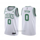 Camiseta Boston Celtics Jayson Tatum NO 0 Association 2021-22 Blanco