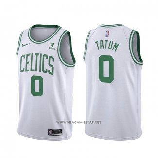 Camiseta Boston Celtics Jayson Tatum NO 0 Association 2021-22 Blanco