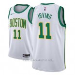 Camiseta Boston Celtics Kyrie Irving NO 11 Ciudad 2018-19 Blanco