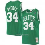 Camiseta Boston Celtics Paul Pierce NO 34 Hardwood Classics Throwback Verde