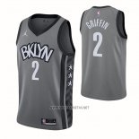 Camiseta Brooklyn Nets Blake Griffin NO 2 Statement 2021 Gris