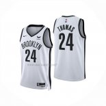 Camiseta Brooklyn Nets Cameron Thomas NO 24 Association 2024-25 Blanco