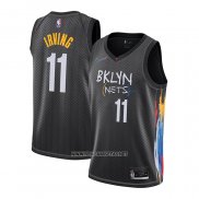 Camiseta Brooklyn Nets Kyrie Irving Ciudad NO 11 2020-21 Negro