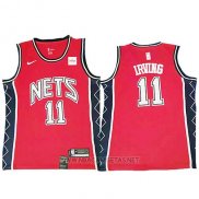 Camiseta Brooklyn Nets Kyrie Irving NO 11 Retro Rojo