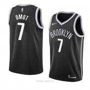 Camiseta Brooklyn Nets Nuni Omot NO 7 Icon 2018 Negro