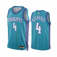 Camiseta Charlotte Hornets Nick Richards NO 4 Classic 2023-24 Verde