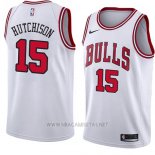 Camiseta Chicago Bulls Chandler Hutchison NO 15 Association 2018 Blanco