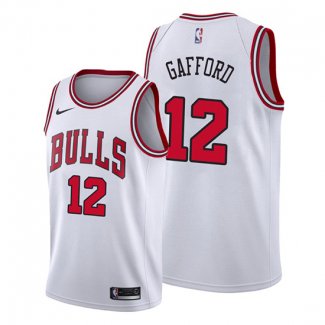 Camiseta Chicago Bulls Daniel Gafford NO 12 Association Blanco