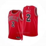 Camiseta Chicago Bulls Lonzo Ball NO 2 Icon 2024-25 Rojo