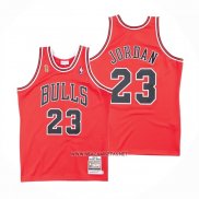 Camiseta Chicago Bulls Michael Jordan NO 23 Mitchell & Ness 1995-96 Rojo