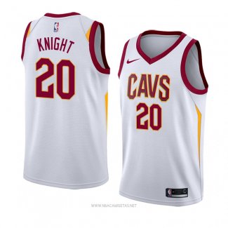 Camiseta Cleveland Cavaliers Brandon Knight NO 20 Association 2018 Blanco