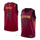 Camiseta Cleveland Cavaliers Rodney Hood NO 5 Icon 2018 Rojo