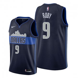 Camiseta Dallas Mavericks Isaiah Roby NO 9 Statement Azul