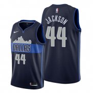 Camiseta Dallas Mavericks Justin Jackson NO 44 Statement Azul