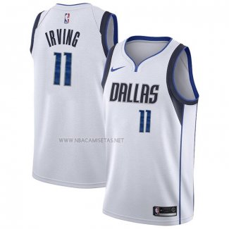 Camiseta Dallas Mavericks Kyrie Irving NO 11 Association 2022-23 Blanco