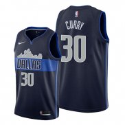 Camiseta Dallas Mavericks Seth Curry NO 30 Statement Azul