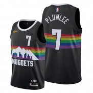 Camiseta Denver Nuggets Mason Plumlee NO 7 Ciudad 2019-20 Negro