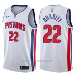 Camiseta Detroit Pistons Avery Bradley NO 22 Association 2017-18 Blanco