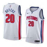 Camiseta Detroit Pistons Dwight Buycks NO 20 Association 2018 Blanco