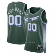 Camiseta Detroit Pistons Personalizada Ciudad 2022-23 Verde