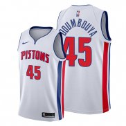 Camiseta Detroit Pistons Sekou Doumbouya NO 45 Association 2019-20 Blanco