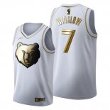 Camiseta Golden Edition Memphis Grizzlies Justise Winslow NO 7 2019-20 Blanco