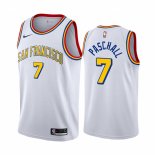 Camiseta Golden State Warriors Eric Paschall NO 7 Hardwood Classics Blanco