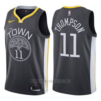 Camiseta Golden State Warriors Klay Thompson Statement 2018 Negro