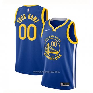 Camiseta Golden State Warriors Personalizada Icon 2020-21 Azul