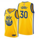 Camiseta Golden State Warriors Stephen Curry NO 30 Statement The Bay Oro