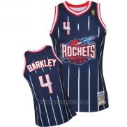 Camiseta Houston Rockets Charles Barkley NO 4 Retro Azul