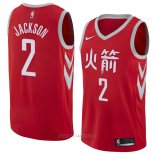 Camiseta Houston Rockets Demetrius Jackson NO 2 Ciudad 2018 Rojo