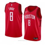Camiseta Houston Rockets James Ennis NO 8 Earned 2018-19 Rojo