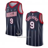 Camiseta Houston Rockets Josh Christopher NO 9 Ciudad 2022-23 Negro
