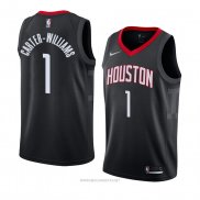 Camiseta Houston Rockets Michael Carter-Williams NO 1 Statement 2017-18 Negro
