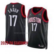 Camiseta Houston Rockets Tari Eason NO 17 Statement 2023-24 Negro